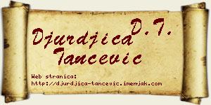 Đurđica Tančević vizit kartica